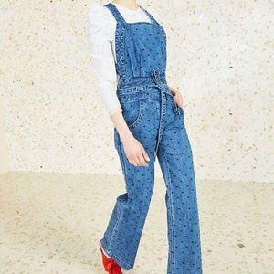Ulla Johnson 'Suvi' Denim Pinafore Overalls